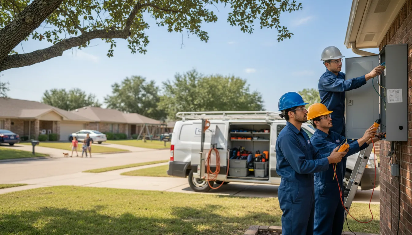 Certified electrician providing emergency electrical services in Helotes, TX